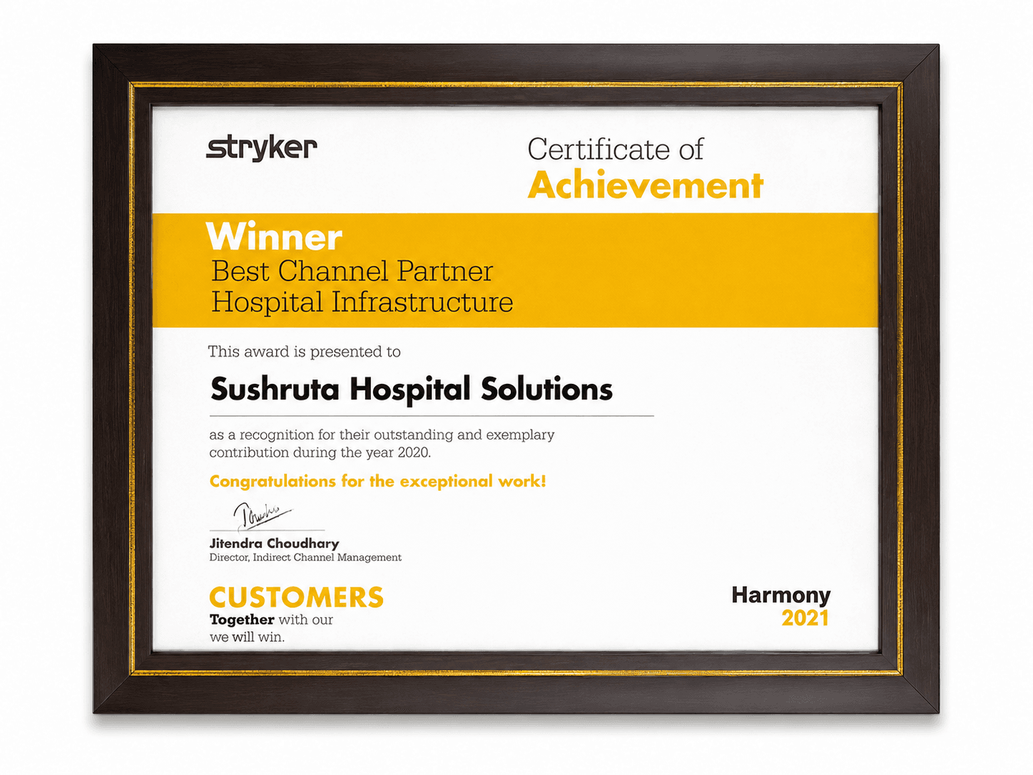 Best Channel Partner – Hospital Infrastructure